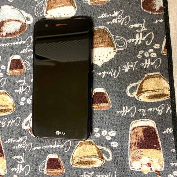 LG Black Smartphone with Large Touchscreen Display